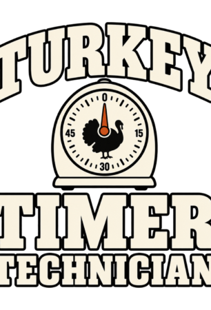 Turkey Timer Technician t-shirt design preview